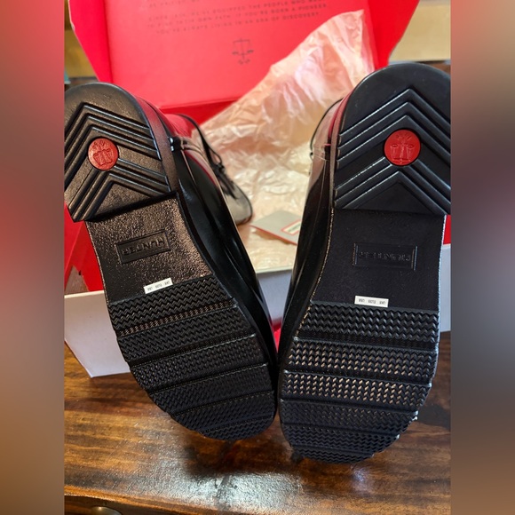 NEW Hunter Glossy Black Original Refined Short Boots - Picture 7 of 11